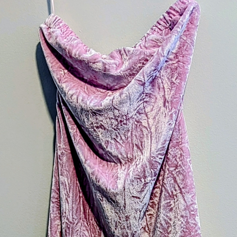 silence + noise Pink Velvet Fairy Festival Summer Resort Dress Size Small - Picture 6 of 7